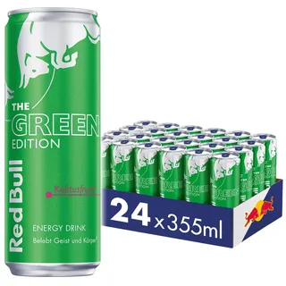 Red Bull Energy Drink Green Edition Kaktusfrucht 0,355 Liter Dose, 24er Pack