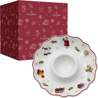 Villeroy & Boch Toy's Delight Eierbecher, Premium Porzellan, Weiß/Rot/Gold