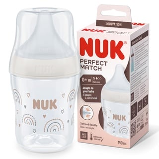 NUK Babyflasche Perfect Match beige, 0-6 Monate 150ml