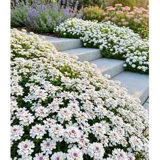 BALDUR Garten 3x Winterharter Bodendecker Iberis 'Masterpiece®', Pflanzen im 9x9 cm-Topf, Schleifenblume, winterharte Staude, mehrjährig, pflegel...