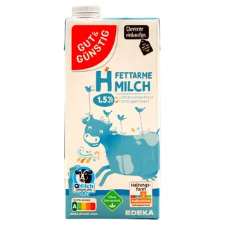H-Milch 1,5% Fett, 12er Pack (12 x 1 l)