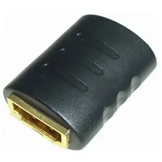 E+P Elektrik HDMI Doppelkupplung HDMI 19 3 cm Schwarz