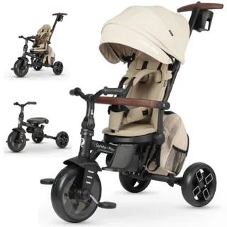 Qplay Comfo Max 6 In 1 Dreirad-kinderwagen - Beige - One Size