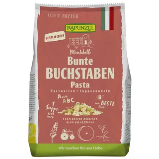 RAPUNZEL Buchstaben Suppennudeln Semola bunt bio