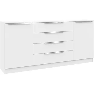 borchardt Möbel Kommode »Oliva«, Breite 166 cm, mit 4 Schubkästen weiß