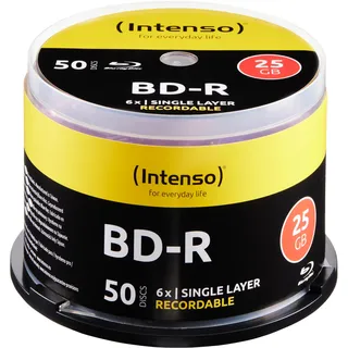 Intenso BD-R 25GB 6x Speed, Cakebox