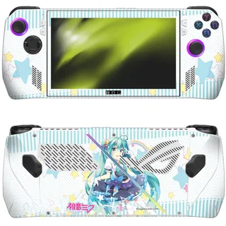 Head Case Designs Offizielle Hatsune Miku Sterne und Regenbogen Grafiken Vinyl Haut Aufkleber Abziehbild Abdeckung kompatibel mit Asus ROG Ally