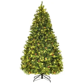 Costway Künstlicher Weihnachtsbaum Grün 210 cm