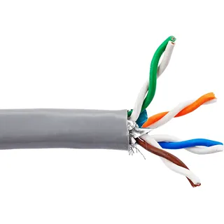 Schwaiger CAT 6a Netzwerkkabel S/FTP 25 m Grau
