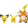 Jazwares Evolution Pokemon Figuren Set Pichu Pikachu Raichu 3er Set