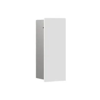 EMCO asis pure Toilettenbürstengarnitur-Modul, Unterputz, Anschlag rechts, weiß matt