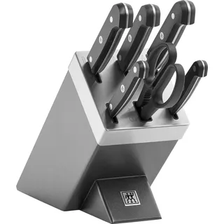 Zwilling Gourmet Selbstschärfender Messerblock 7-tlg. Grau 1002455