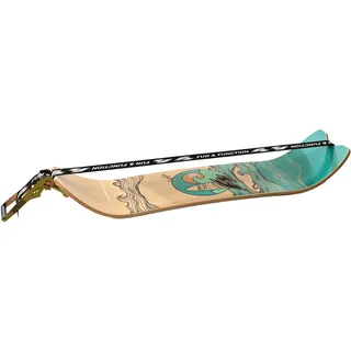 F2 Balance Board Surfline Slackline Training 105x27,5cm Schwarz