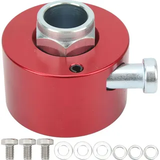 3/4-Zoll-Schaft-Lenkrad-Schnellspanner-Trennnabe mit Druckknopf für 3-Loch-Rot