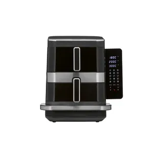GOURMETmaxx FryUp Vertikale Doppelkammer Schwarz 30108