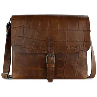 Bugatti Nevio Aktentaschen Messenger Leder 30 cm braun