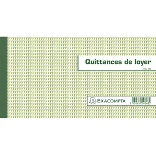 Exacompta Block Quittances de loyer A4 95 g/m2