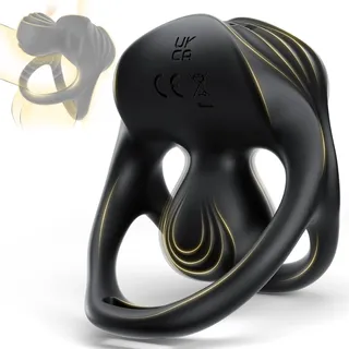 Dreieckiger Penisring Vibrator mit 360° Verstellbarem Klitorisstimulator, Sex Spielzeug für die Paare Männer Frauen, Cockring Penis Ring Sex Toys, Erotisches Sexspielzeug für Paare Mann Extrem Sex