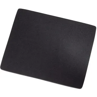 Hama Mauspad (Mousepad 22,3 x 18,3 cm, ultradünn, ideal für Büro oder Videospiele, rutschfeste Unterseite, strapazierfähig) Schwarz