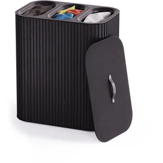 Joseph Joseph Tota Trio Luxe Wäschekorb 90 l Schwarz
