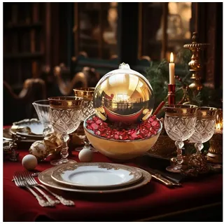 Köhko Köhko® Zimmerbrunnen Goldblumentopf mit LED-Beleuchtung