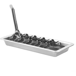 Quick Freeze Eiswürfelform aus Edelstahl für schnelle Kühlung und einfache Reinigung