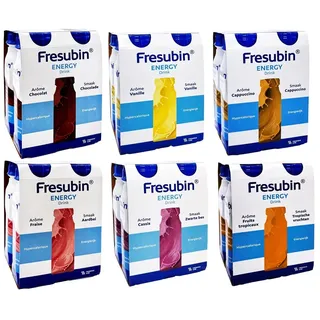 (11,44 EUR/l) Mischkarton FRESUBIN Energy Drink 6x4x200ml 24er Trinknahrung