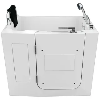 AcquaVapore S08WP-TH-A-L Sitzwanne Badewanne mit Tür 68 x 110 cm