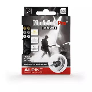 Alpine MusicSafe Pro Gehörschutz Ohrstöpsel für Musiker Schwarz