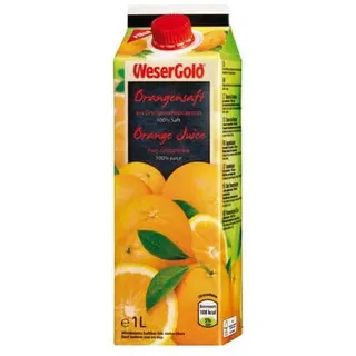 Christinen Orangensaft 100% 8 x 1,0L 4100060018703 Christinen 8000 Milliliter