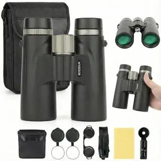 Bosco Fernglas C9 Original 12x42 Fernglas, hohe Vergrößerung und hohe Auflösung, Nachtsichtfunktion (Schwarz)