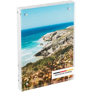 HMF 46972 Magnetischer Bilderrahmen aus Acrylglas, 10 x 15 cm Transparent