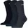 Tennissocken 3er Pack Blau/Silber 47-49
