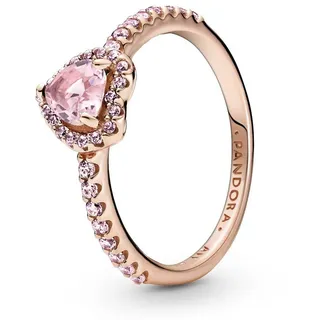 Pandora 188421C04 Damen-Ring Erhabenes Herz Rosé, 60/19,1