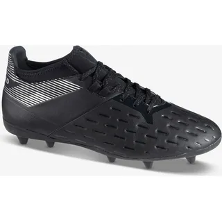 Damen/Herren Rugby Schuhe FG (trockener Boden) - Advance 500 schwarz/grau 44