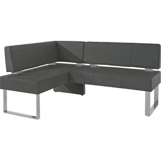 Home Affaire Rab 180 x 88 x 140 cm Kunstleder langer Schenkel rechts grau