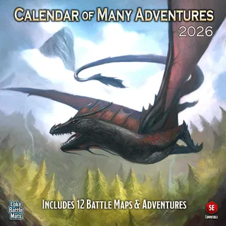 Loke Battlemats | Calendar of Many Adventures 2026 | Calendar 2026