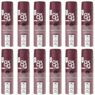 8X4 Men Deo N° 18 Million Nights 6 x 150 ml