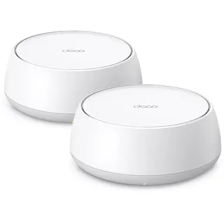 TP-Link Deco BE25 WiFi 7 Mesh WLAN(2 Pack), BE3600 Dual-Band, 2 x 2.5 Gbit/s Port für Jede Einheit, WPA3, 4 Streams, 160 MHz Kanäle, Gästenetzwerk, HomeShield, Empfohlen für Häuser mit 3-4 Zimmern