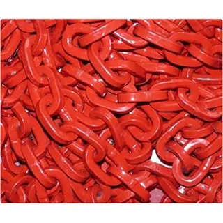 Seilwerk STANKE 8mm Vierkantkette Rot Forstkette Meterware Chokerkette Anschlagkette Kettengehänge Krankette