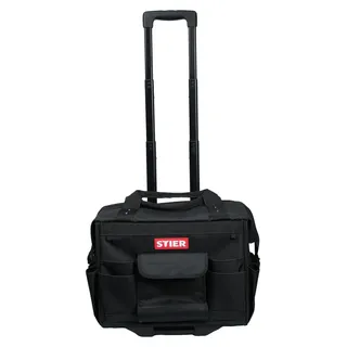 Stier Werkzeugtrolley Premium+ leer schwarz 19 Fächer