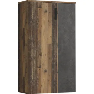 Forte Boots  68,9 x 120,4 x 34,1 cm old wood vintage/betonoptik dunkelgrau