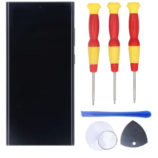 Galaxy S23 Ultra Display-Ersatz mit Rahmen, Galaxy S23 Ultra EU-Version S918B Internationale Version Display-Ersatz-Set, LED-Touch-Display-Digitizer