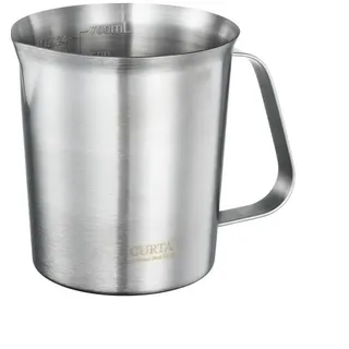 luxuskollektion CURTA 18/8 Edelstahl-Messbecher mit Griff Ausguss, 700 ml (3 Tassen 24oz) Edelstahl 700 ml (24 oz)