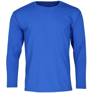 FRUIT OF THE LOOM VALUEWEIGHT LONG SLEEVE T Herren Langarm Shirt mit Rundhalsausschnitt, royal, M