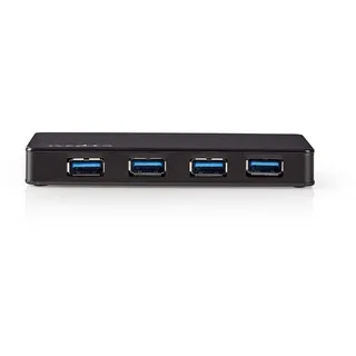 Nedis UHUBU3420BK Schnittstellen-Hub USB 3.2 Gen 1 (3.1 1) Micro-B Schwarz