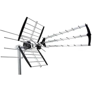 Maximum Games Maximum COMBO212, TV-Antenne Outdoor, SAT Spiegel - SAT Antennen, Schwarz, Silber,