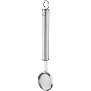 RÖSLE Butterspachtel, Hochwertiger Frühstücksspachtel zum Aufnehmen und Streichen von Butter, Edelstahl 18/10, spülmaschinengeeignet, Silberfarben, 16 x 3,4 x 1,3 cm