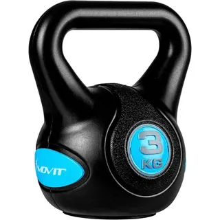 MOVIT Kettlebell Kettlebell Kunststoff grau 3 - 20 kg schwarz