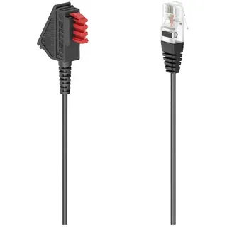 Hama DSL Anschlusskabel [1x TAE-F-Stecker - 1x RJ45-Stecker 8p2c] 10m Schwarz